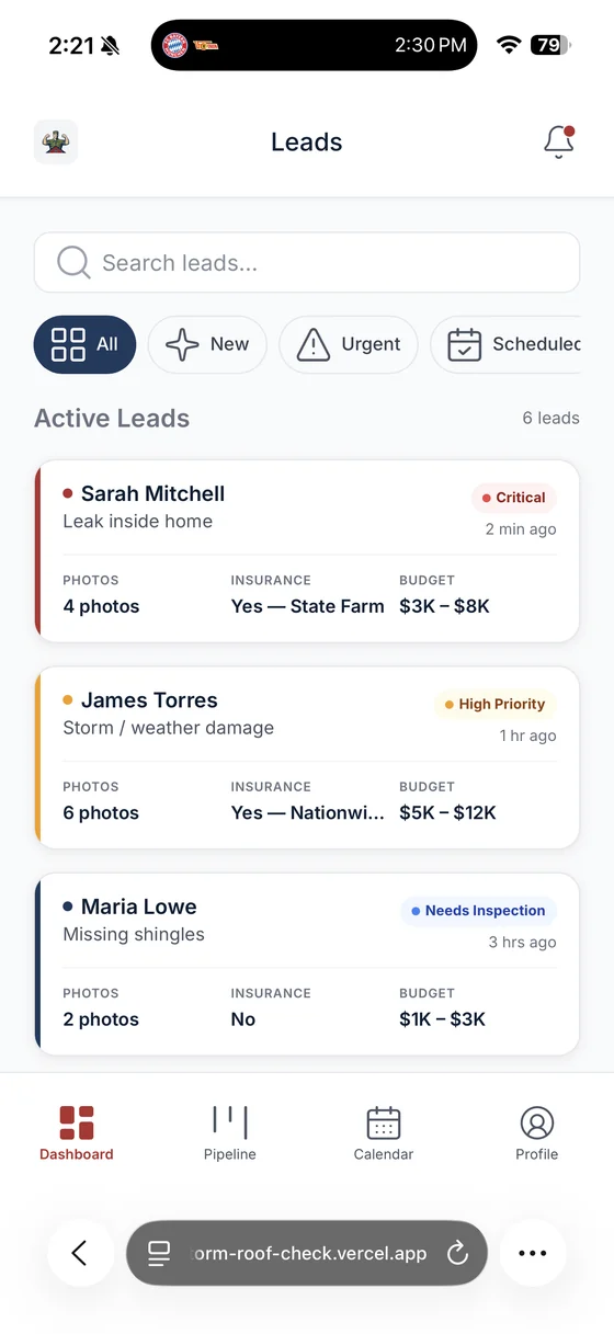 All Might Contracting — contractor leads portal